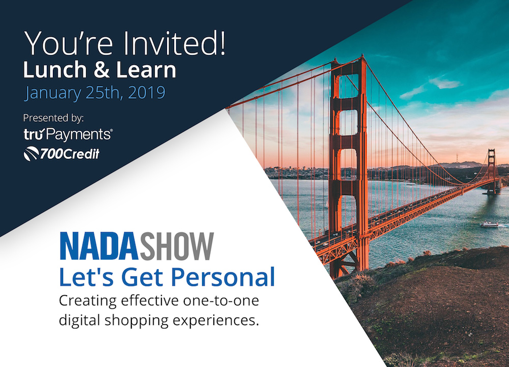 truPayments® Announces Lunch & Learn NADA 2019